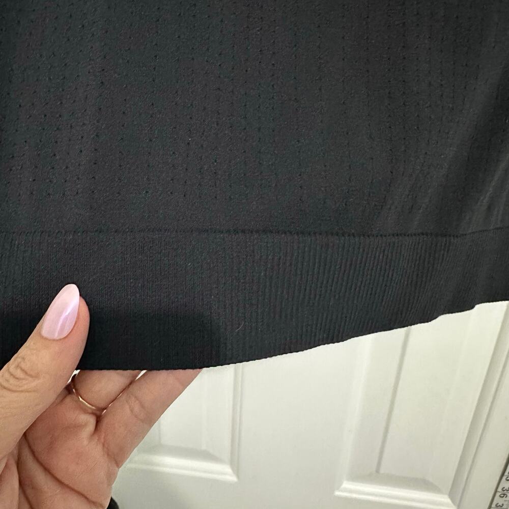 Fabletics Performance Seamless Workout Tee Xl Bla… - image 8